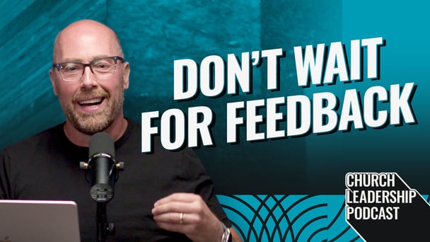 John McGee of Watermark Community Church speaking into mic in the Church Leadership Podcast studio.