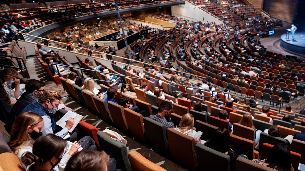 A photo of a Watermark Community Church service