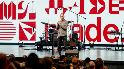 Timothy Ateek speaking at Watermark Community Church