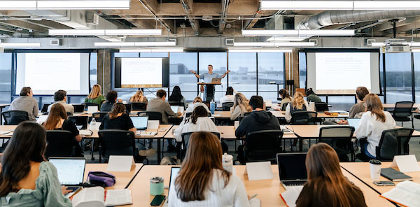 Watermark Institute residents and fellows in class