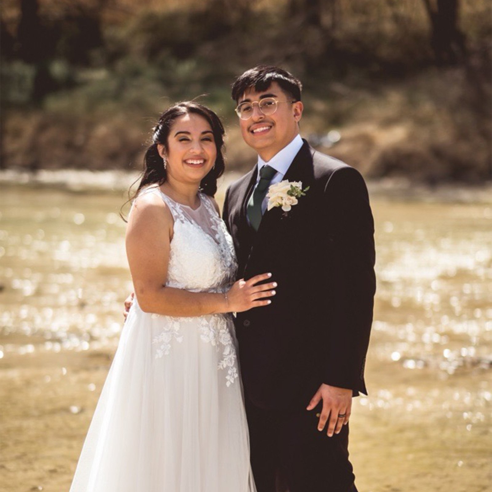 Foundation Groups couple on their wedding day