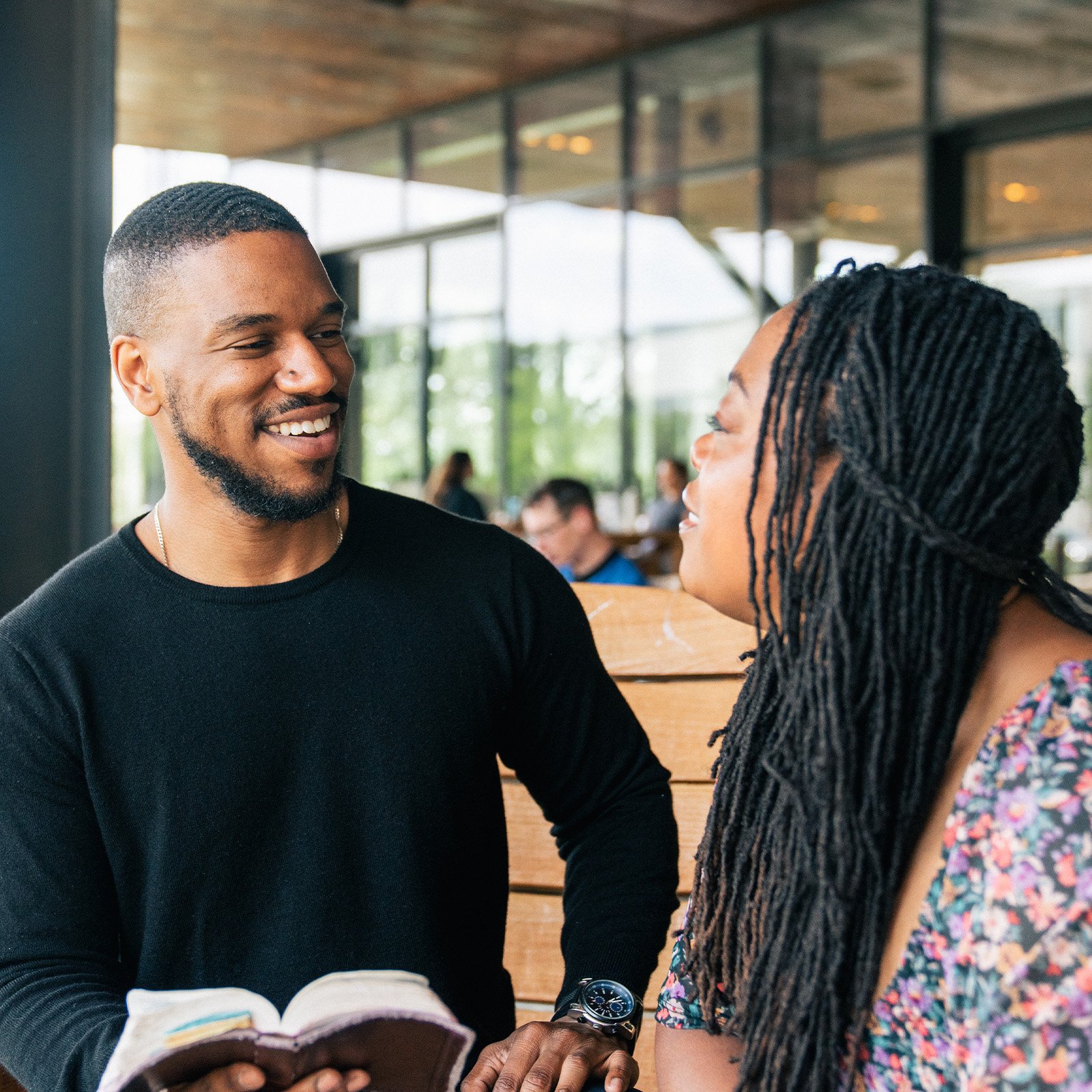 A Merge couple talking about the ministry curriculum