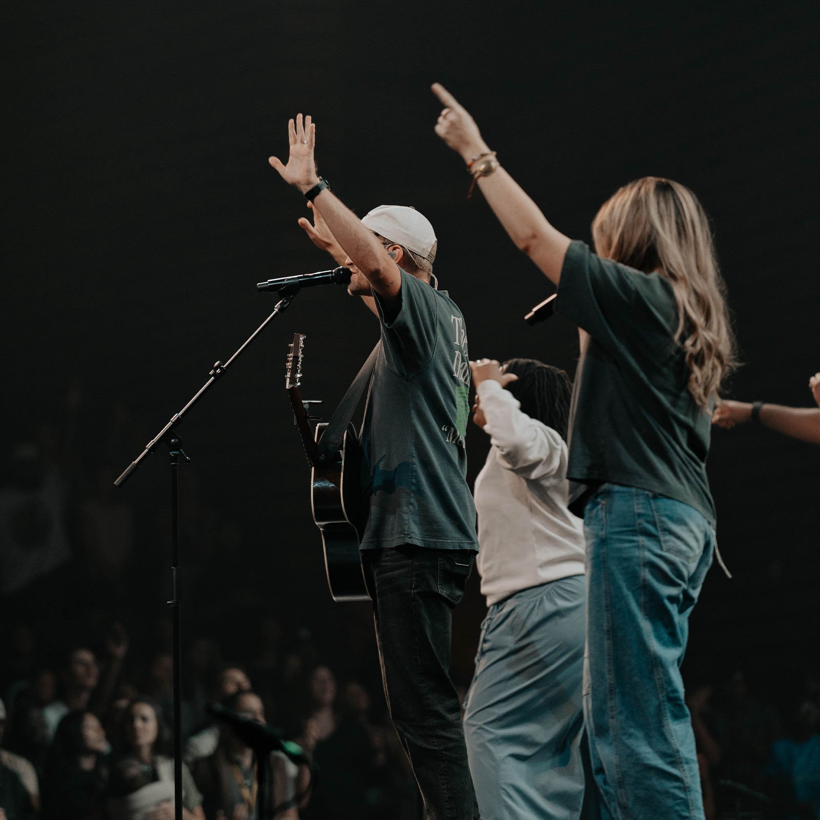 Worship leaders at The Porch at Watermark Community Church
