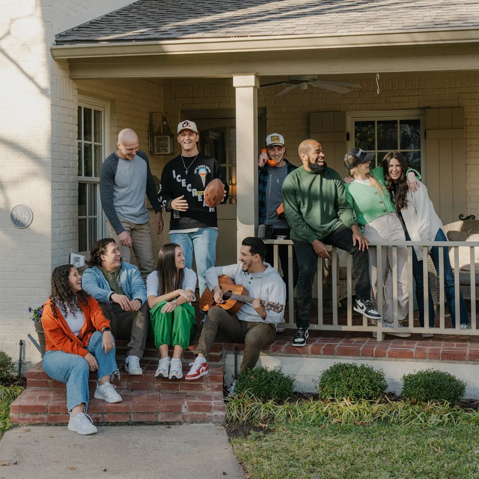 The Porch young adults hanging out in Dallas, TX