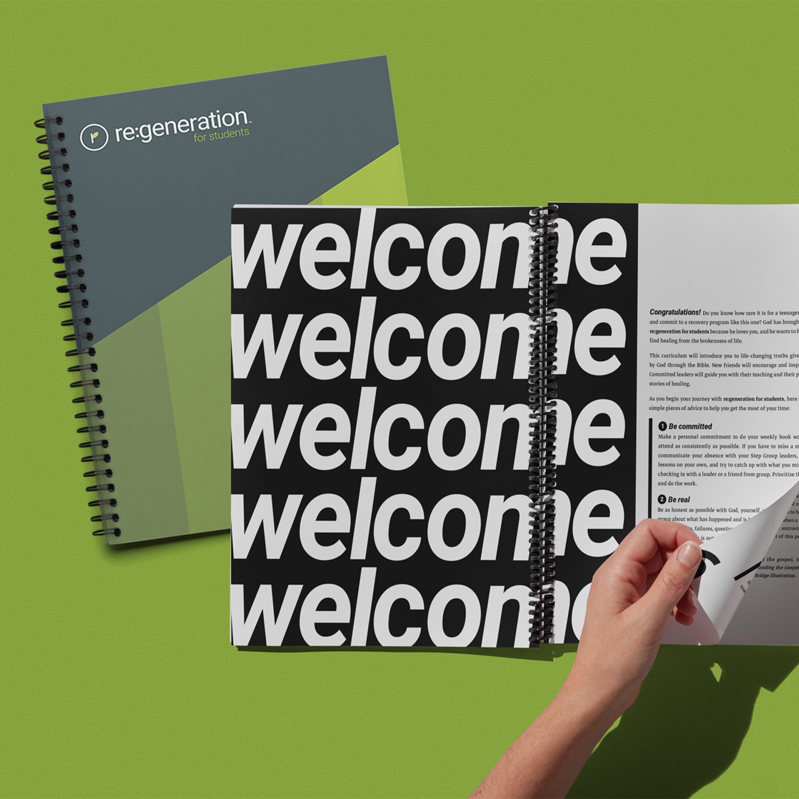 Re:generation for Students welcome page from the daily curriculum