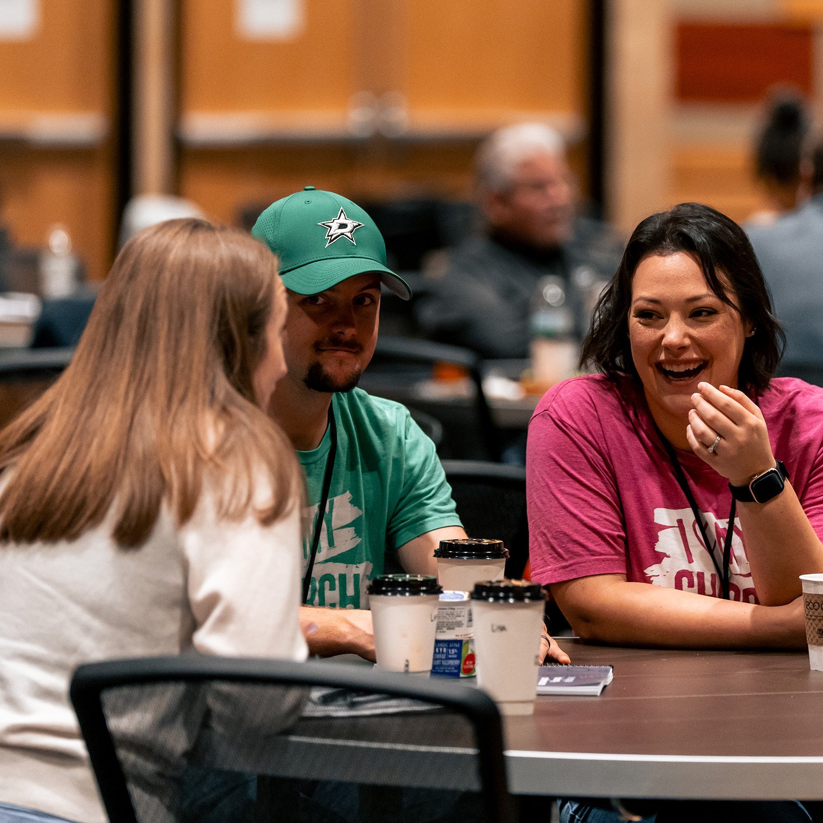 Re|engage ministry leaders interacting with one another