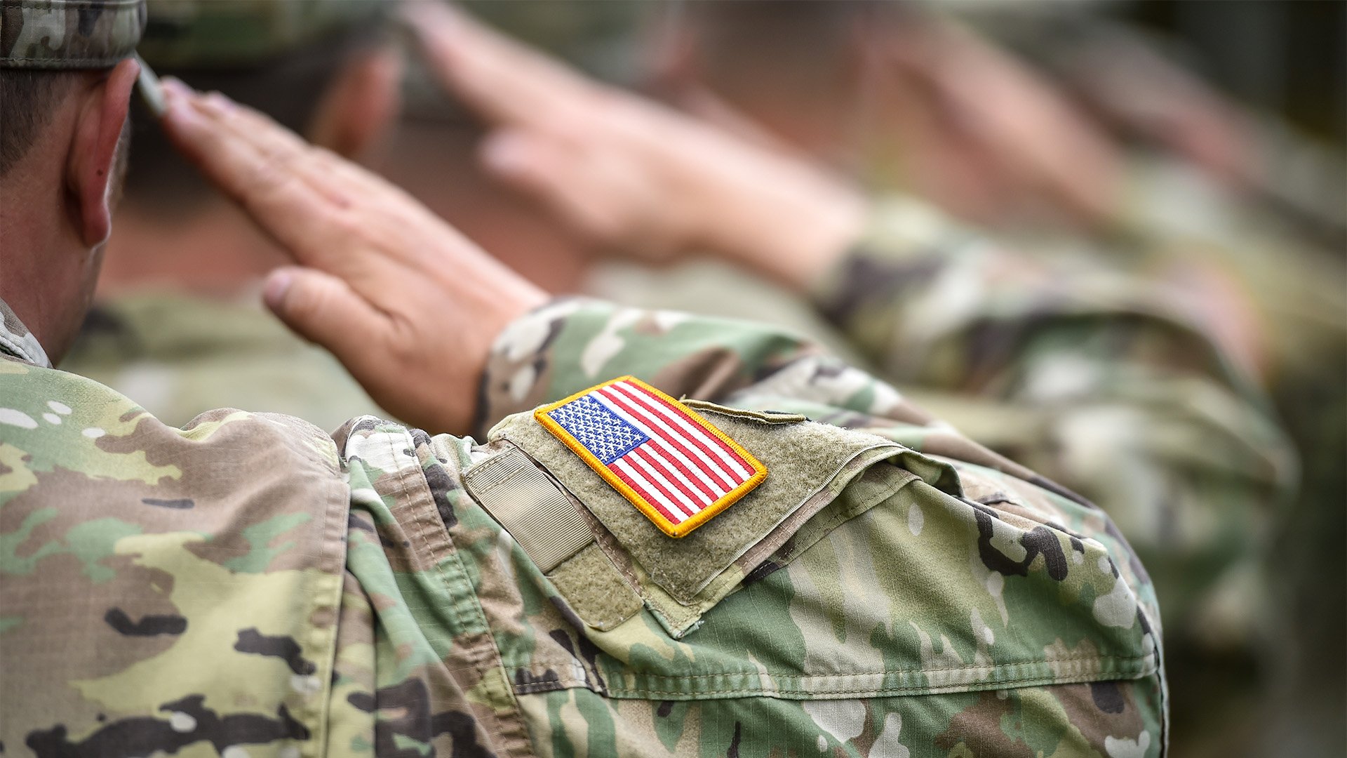 American soldier in uniform