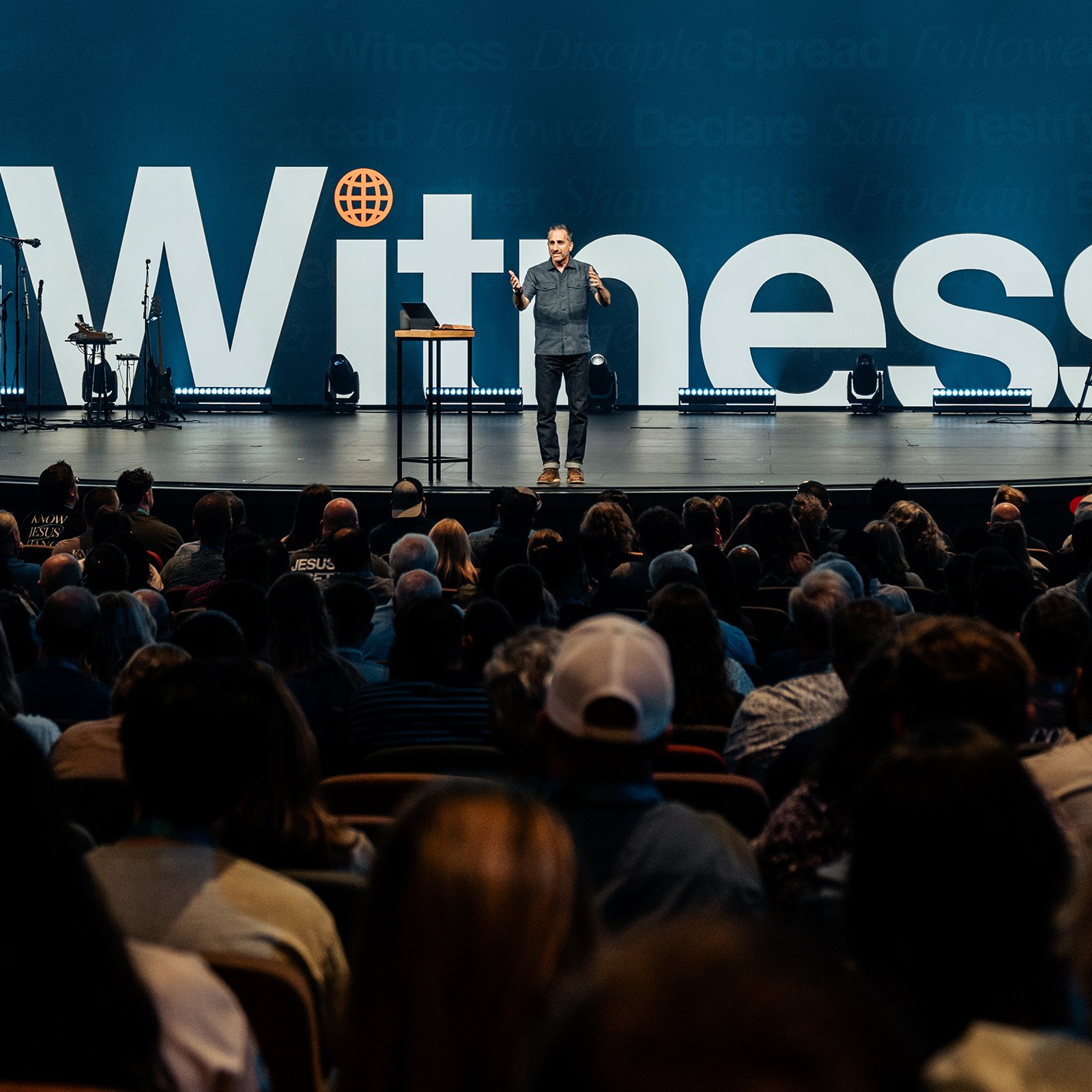 Elder and Lead Pastor of Watermark Community Church, Timothy Ateek, teaching on stage