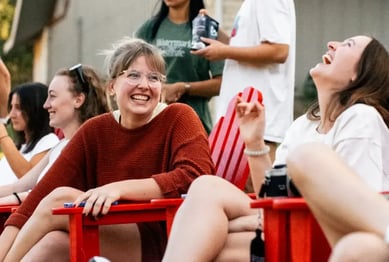 Watermark Institute women laughing on retreat