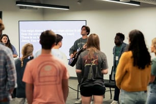 Worship leader at Re:generation for Students