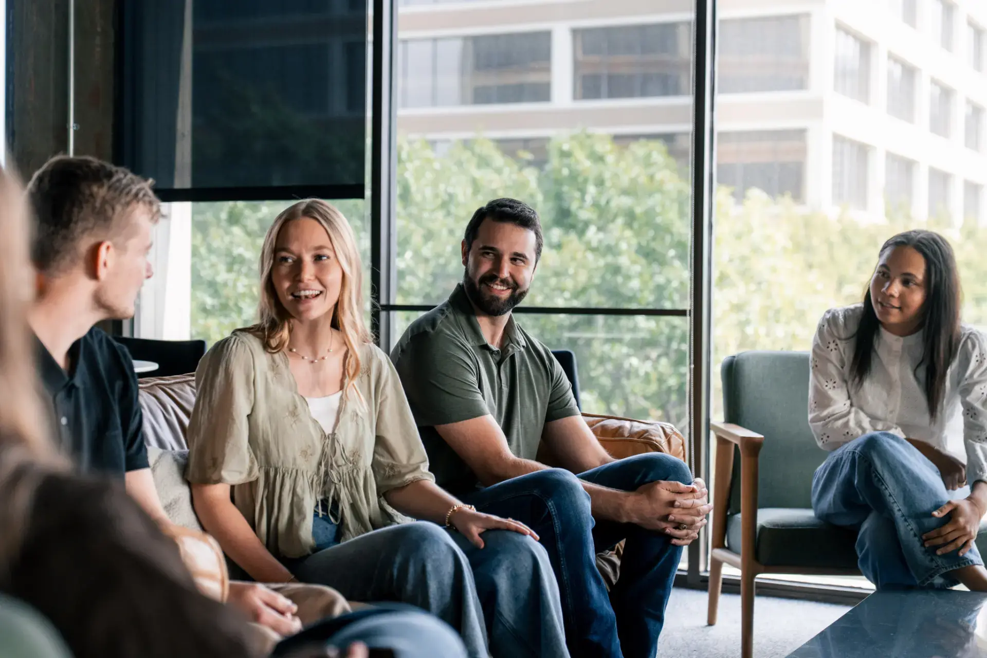 Watermark Institute residents talking